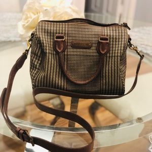Vintage POLO Ralph Lauren brown houndstooth plaid